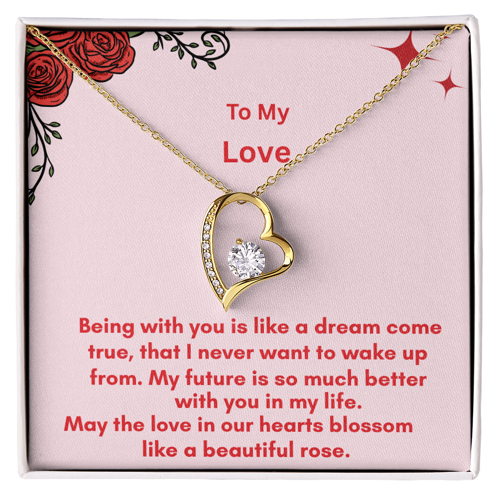 The Forever Love Necklace and Sweetest Devotion Bouquet