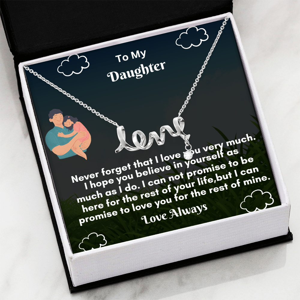 Scripted Love Necklace