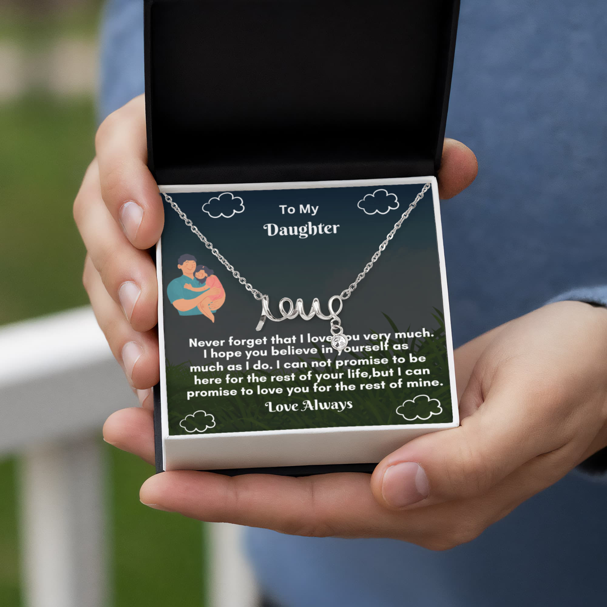 Scripted Love Necklace