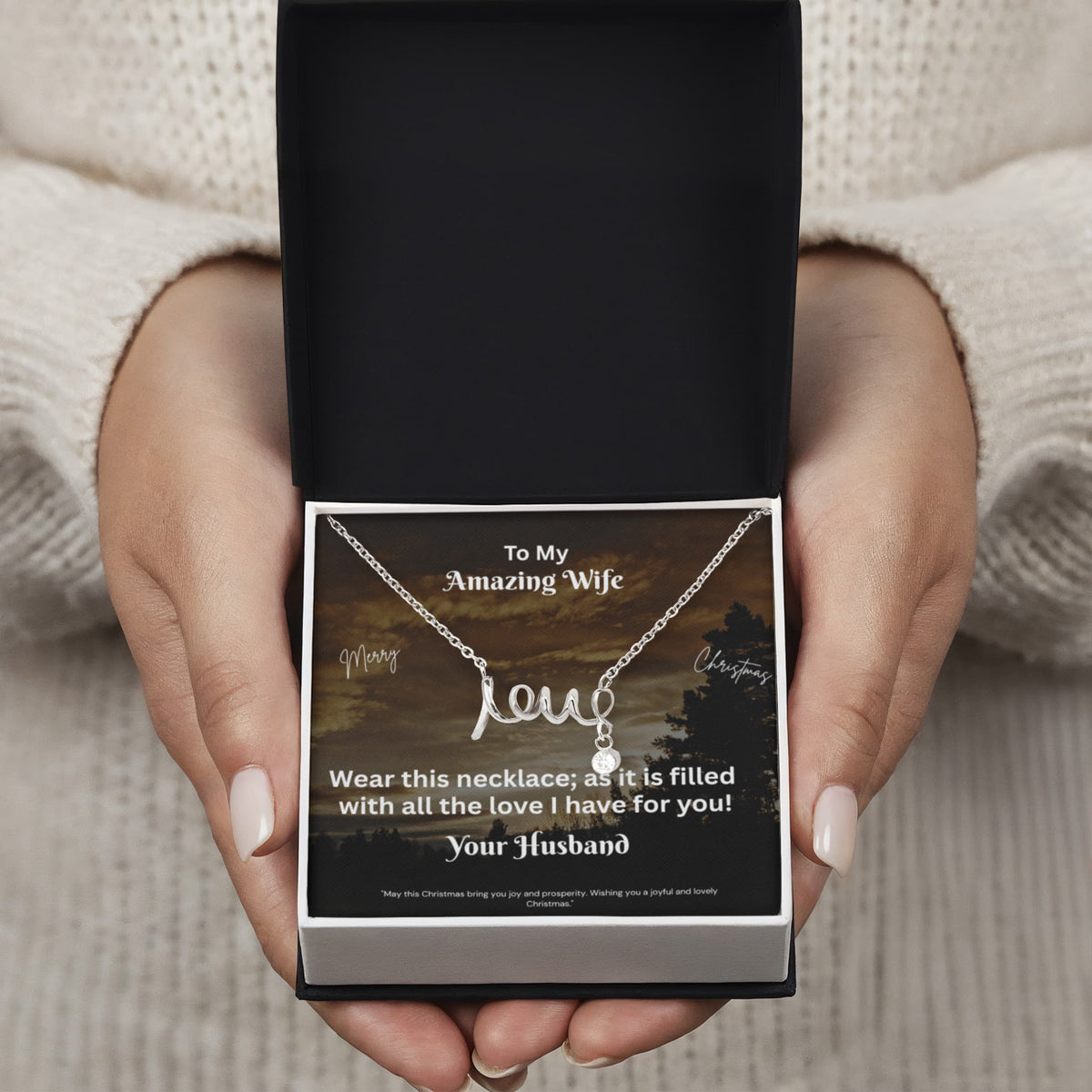 Scripted Love Necklace