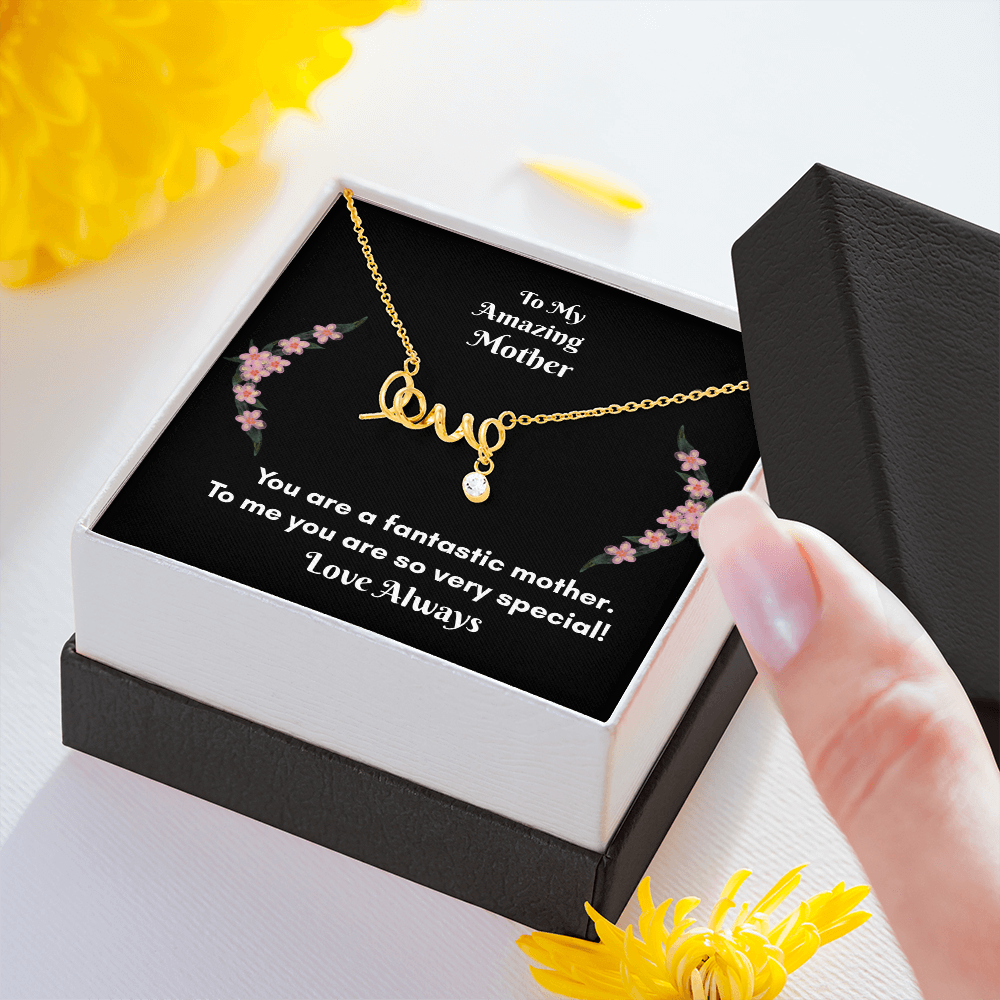 Scripted Love Necklace