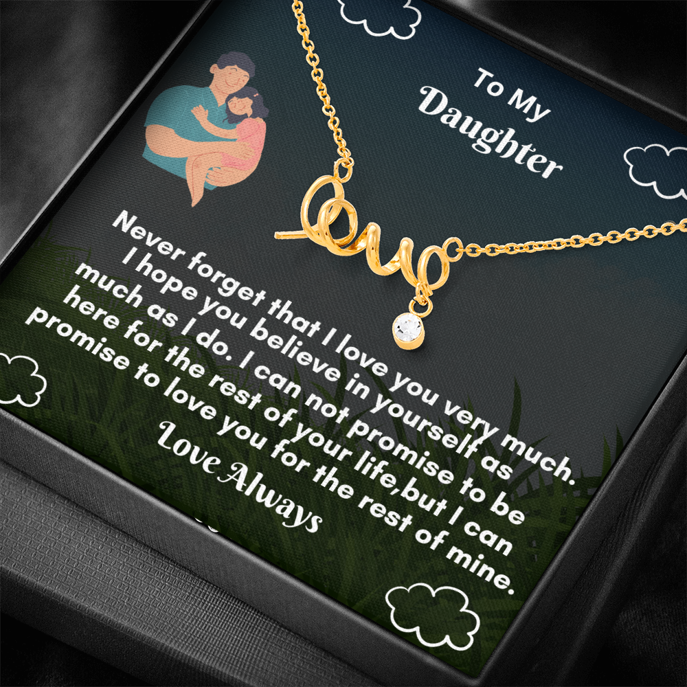 Scripted Love Necklace