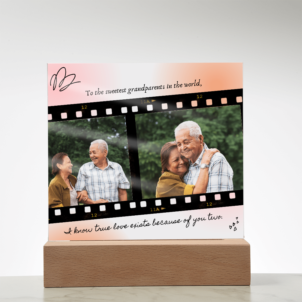 Personalized Acrylic Plaque for Grandparents: A Heartfelt Gift to Cherish Forever