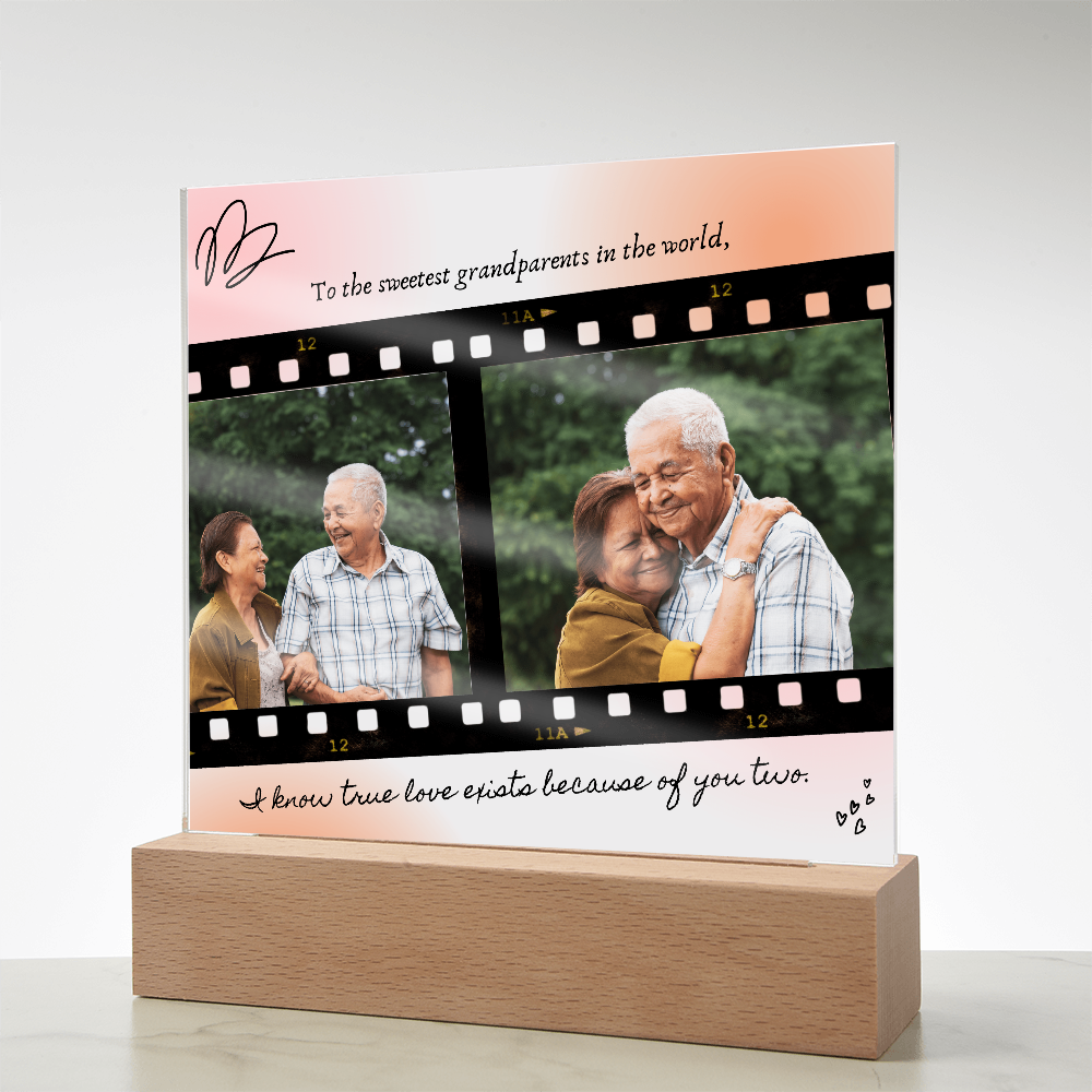 Personalized Acrylic Plaque for Grandparents: A Heartfelt Gift to Cherish Forever