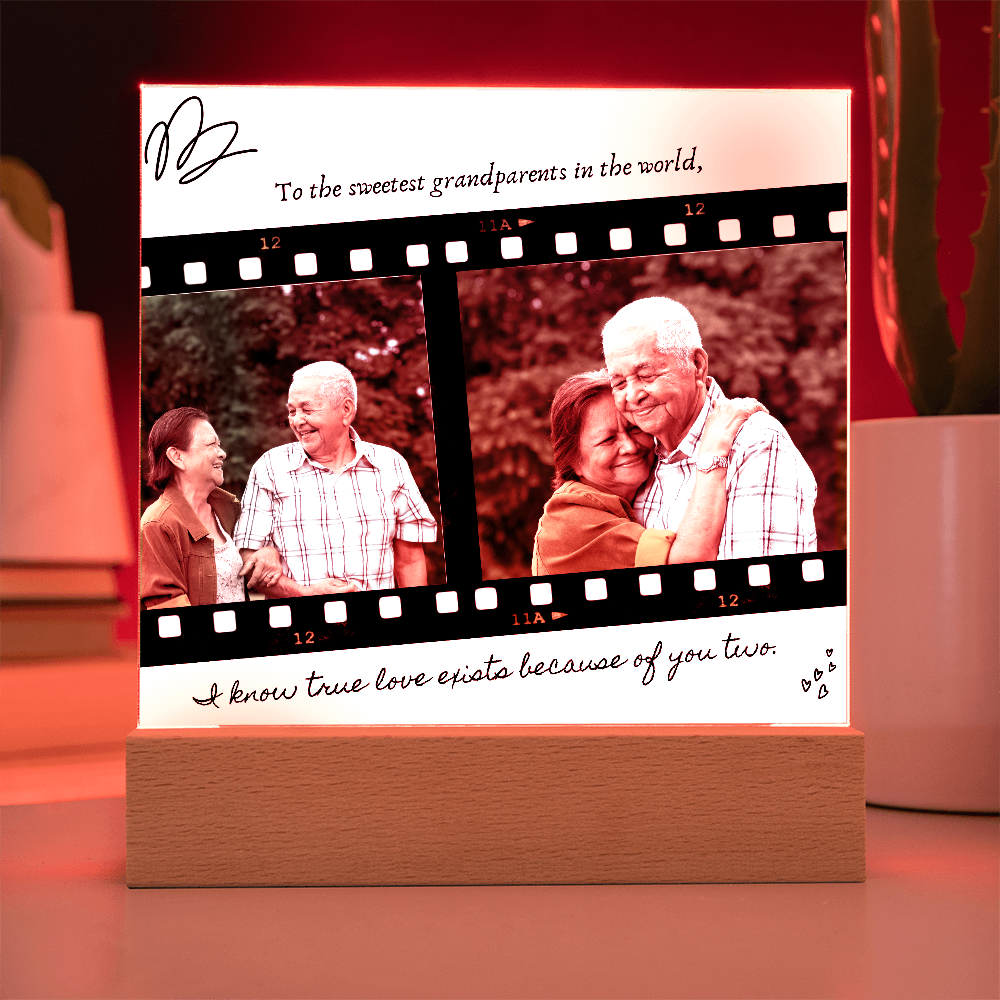 Personalized Acrylic Plaque for Grandparents: A Heartfelt Gift to Cherish Forever