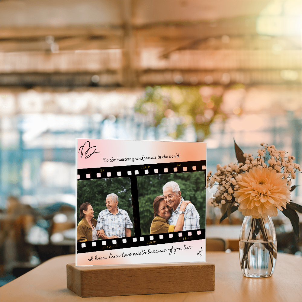 Personalized Acrylic Plaque for Grandparents: A Heartfelt Gift to Cherish Forever