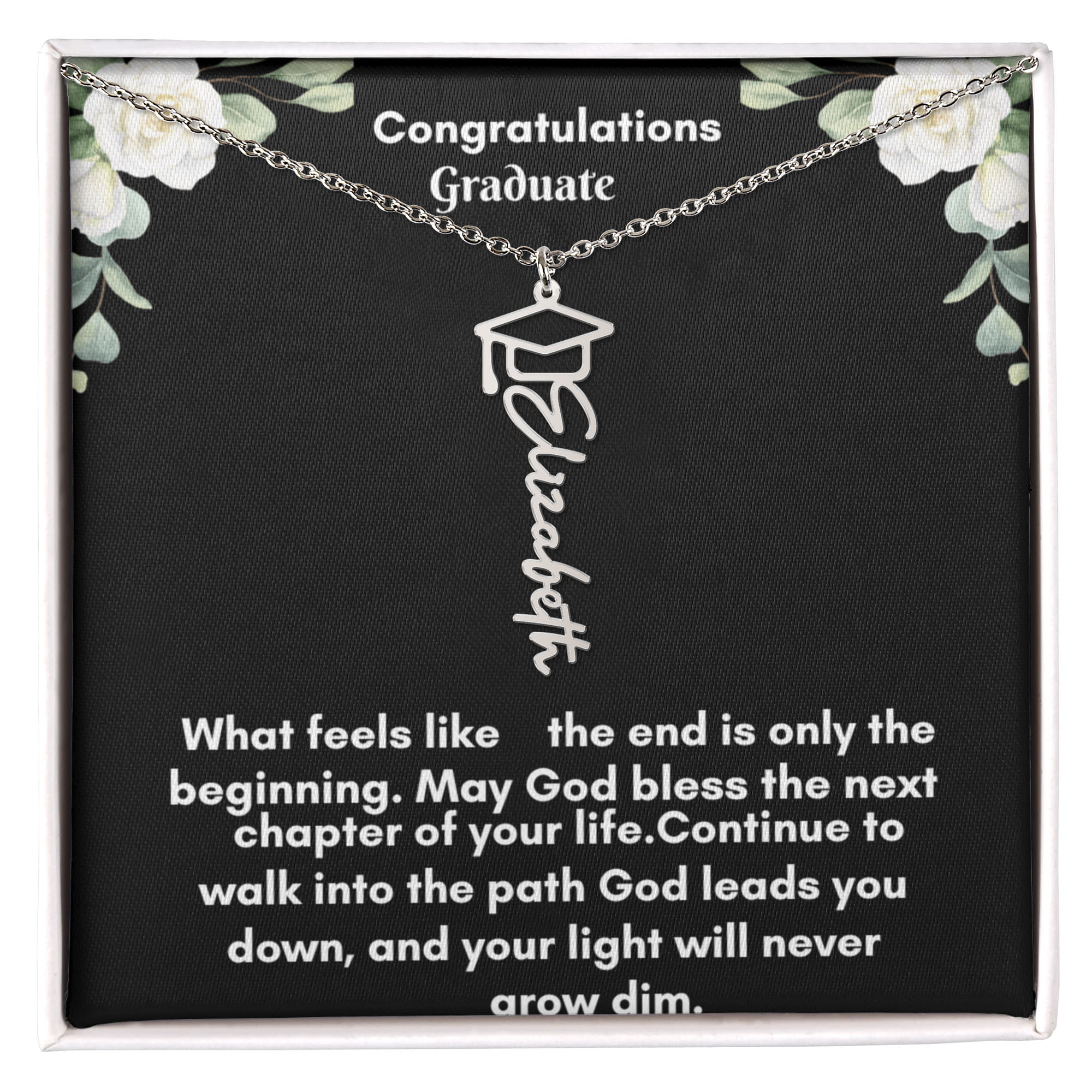 Personalized Graduation Necklace – A Cherished Keepsake for Celebrating Achievements
