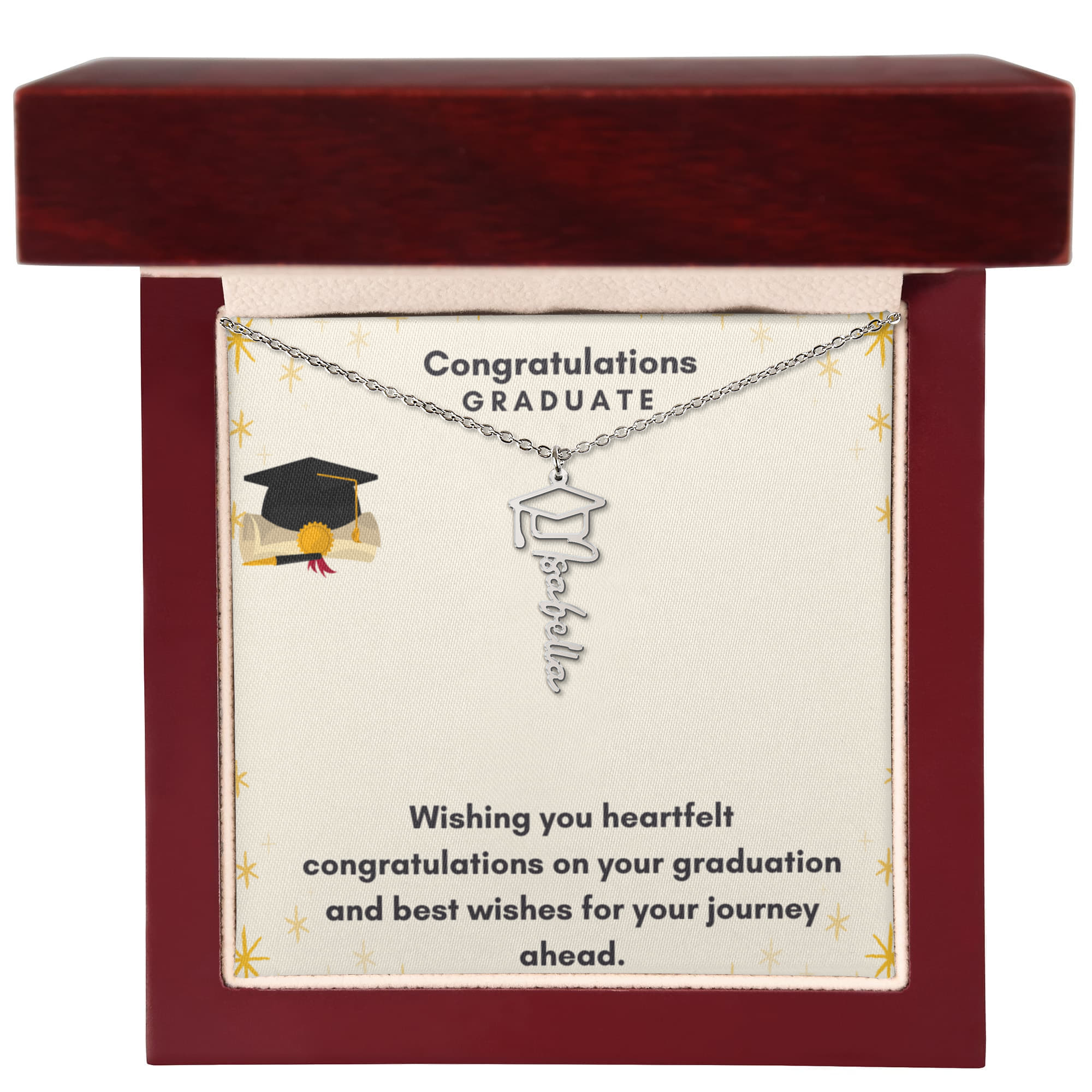 Graduation Name Necklace
