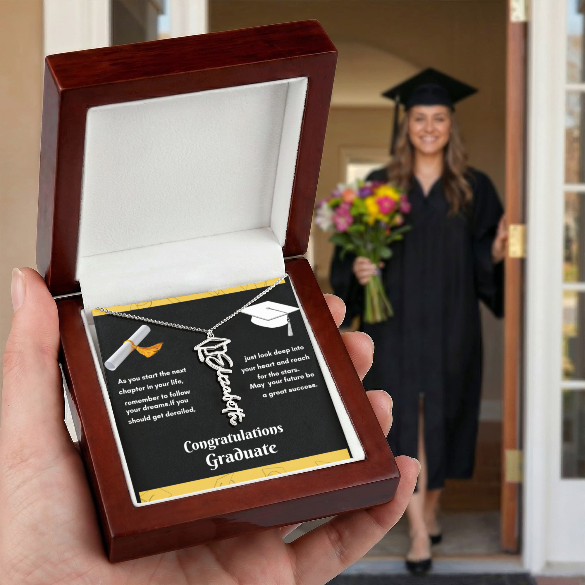 Personalized Graduation Necklace - Celebrate Your Achievements in Style