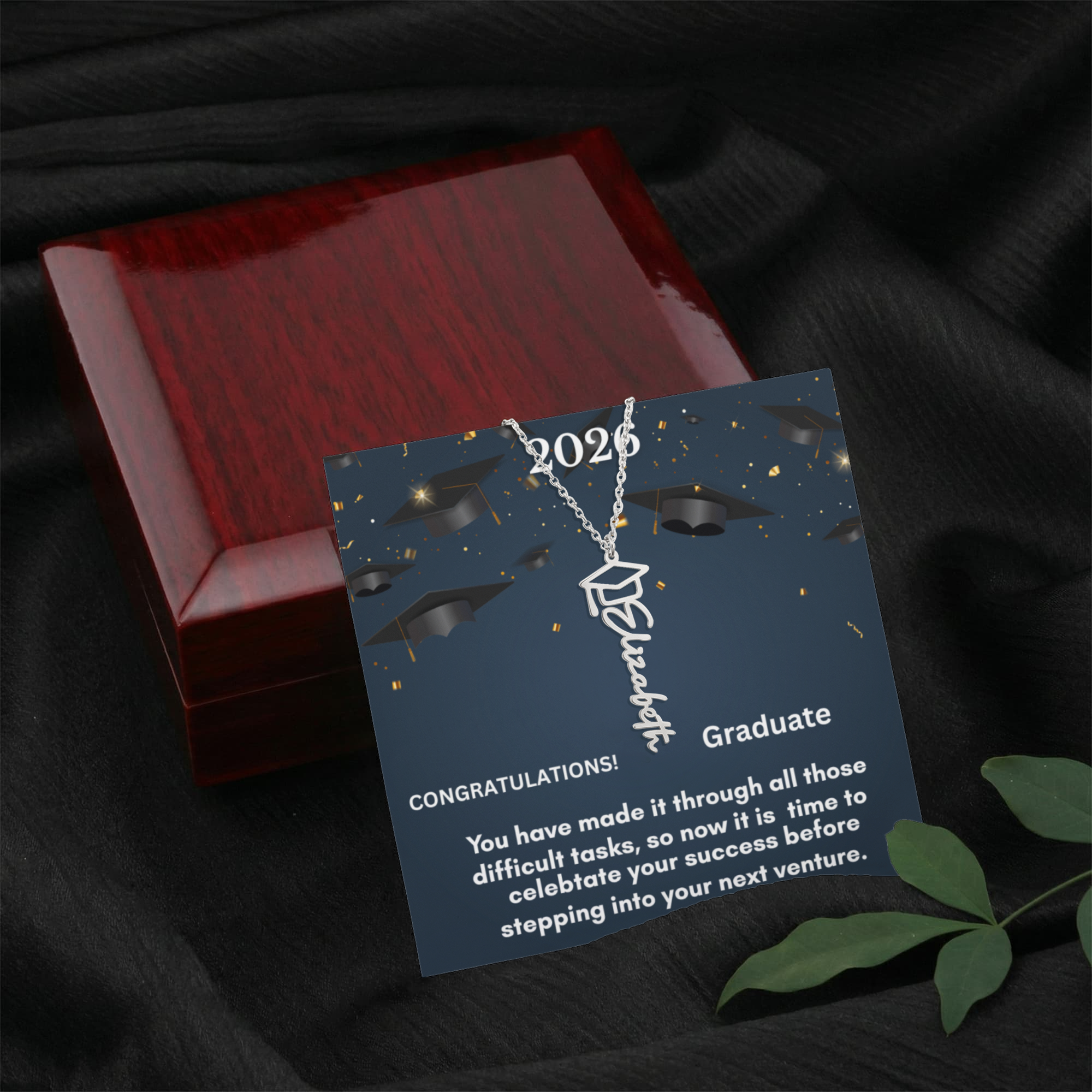 Personalized Graduation Necklace - A Cherished Keepsake for Celebrating Success