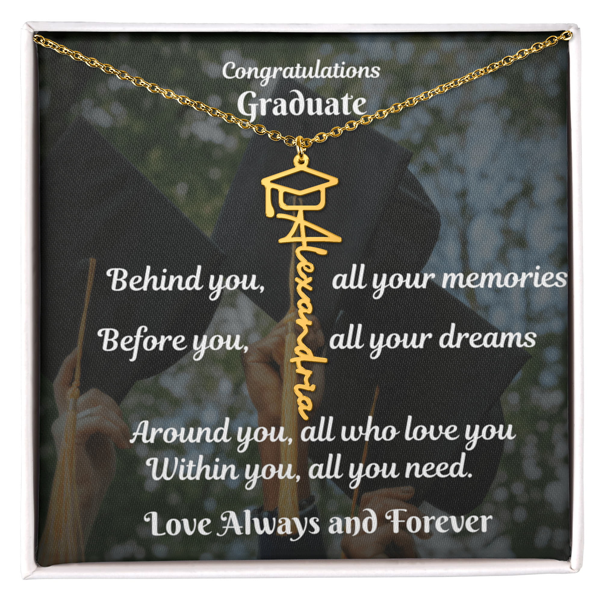 Personalized Graduation Necklace: A Cherished Keepsake for Life’s Milestones