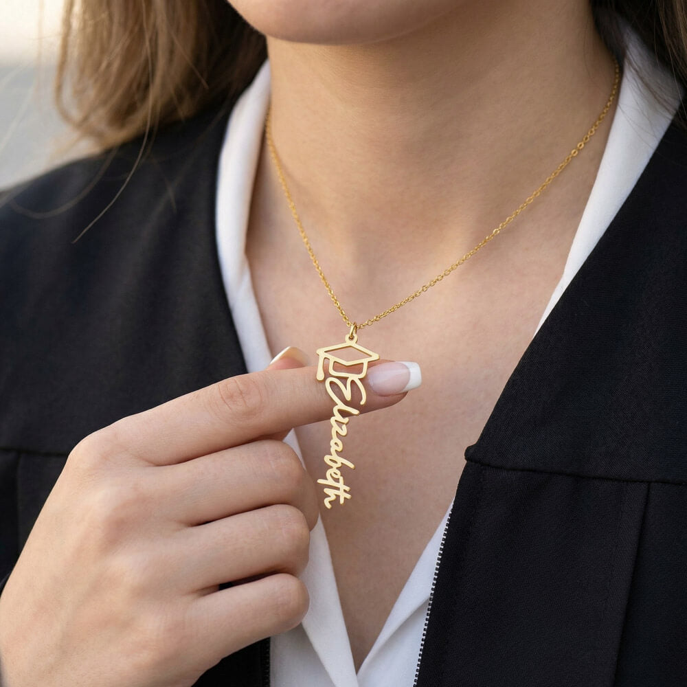 Graduation Name Necklace