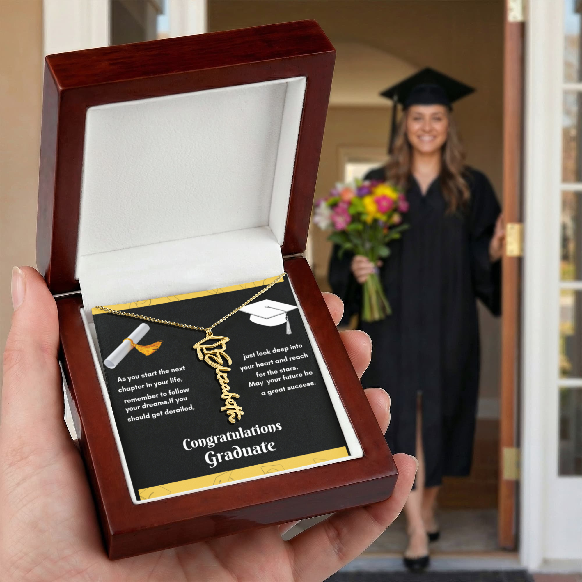 Personalized Graduation Necklace - Celebrate Your Achievements in Style