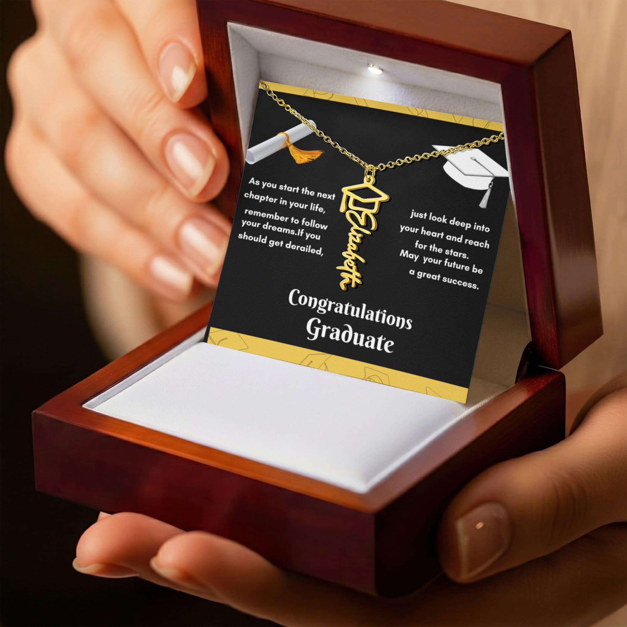 Personalized Graduation Necklace - Celebrate Your Achievements in Style