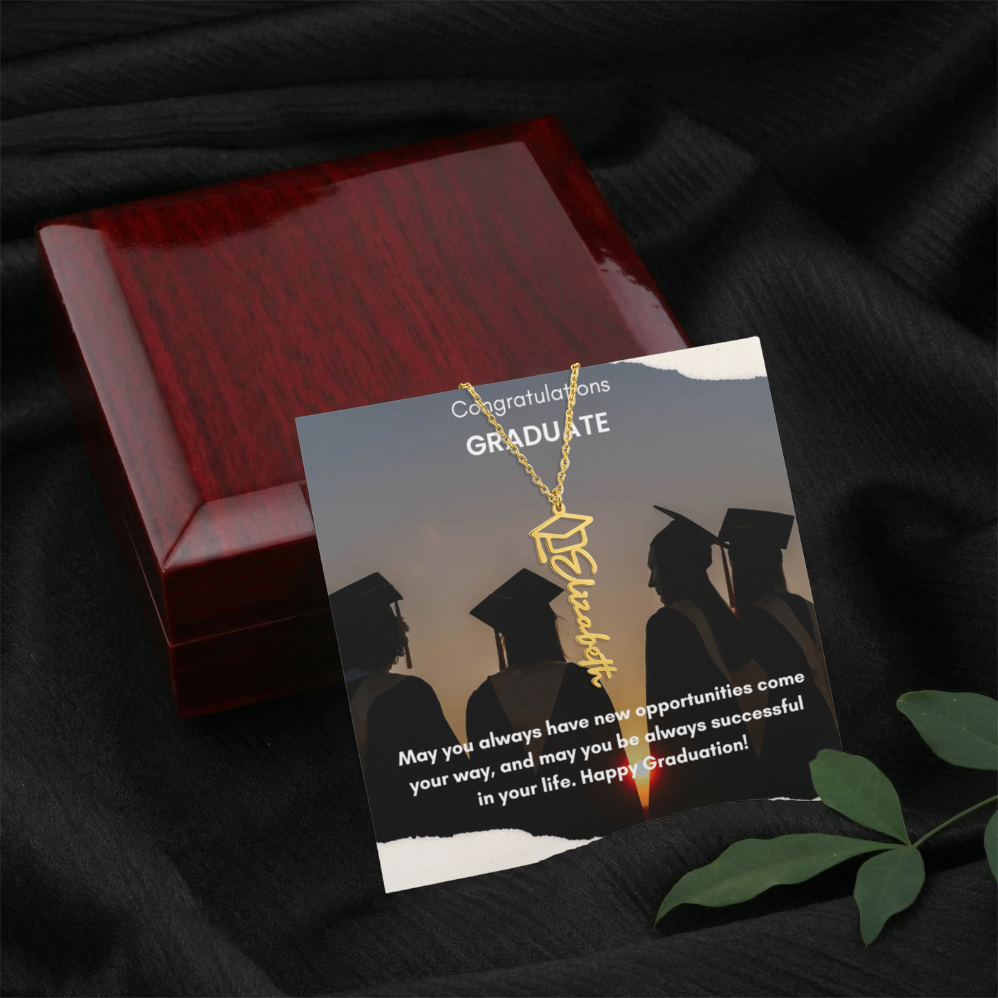 Graduation Name Necklace