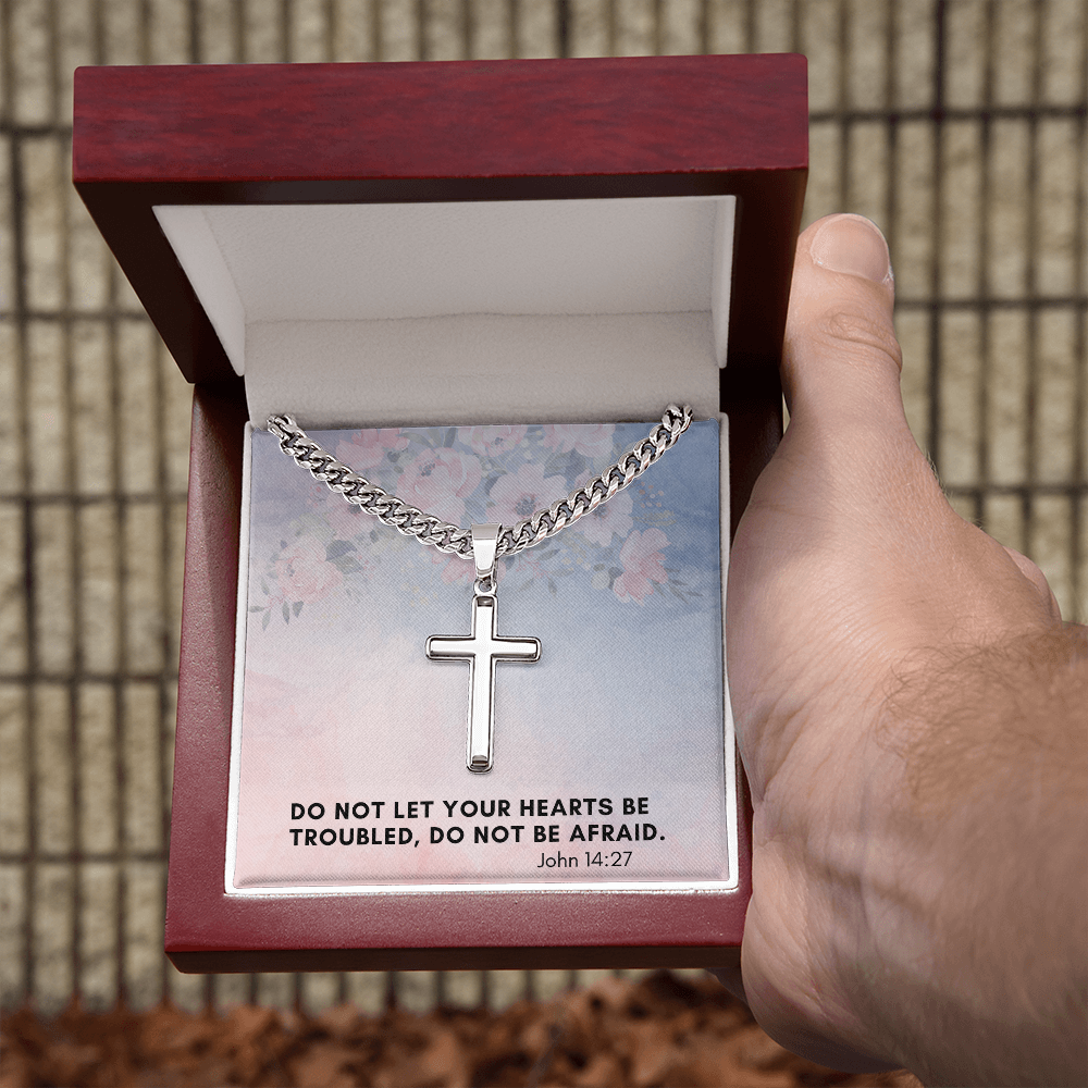 Personalized Cross Necklace with Cuban Link Chain – A Timeless Expression of Faith