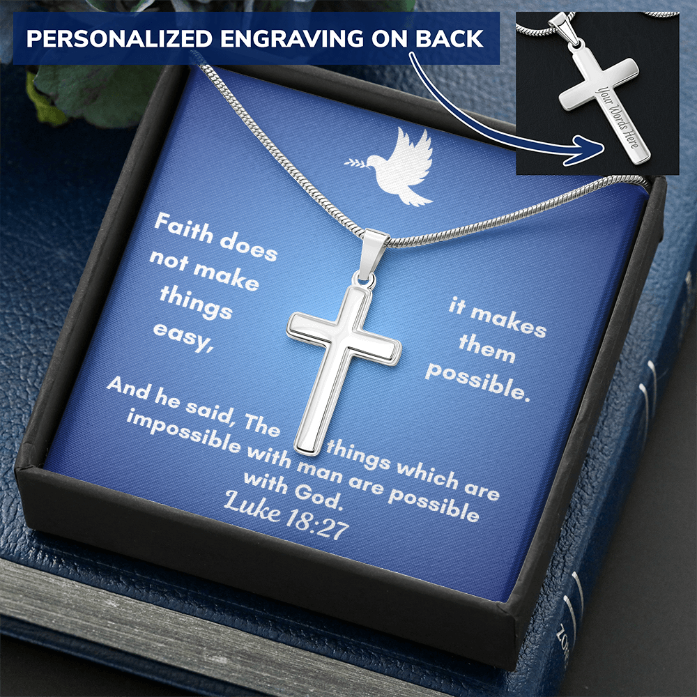 Personalized Cross Necklace a perfect gift for Father&