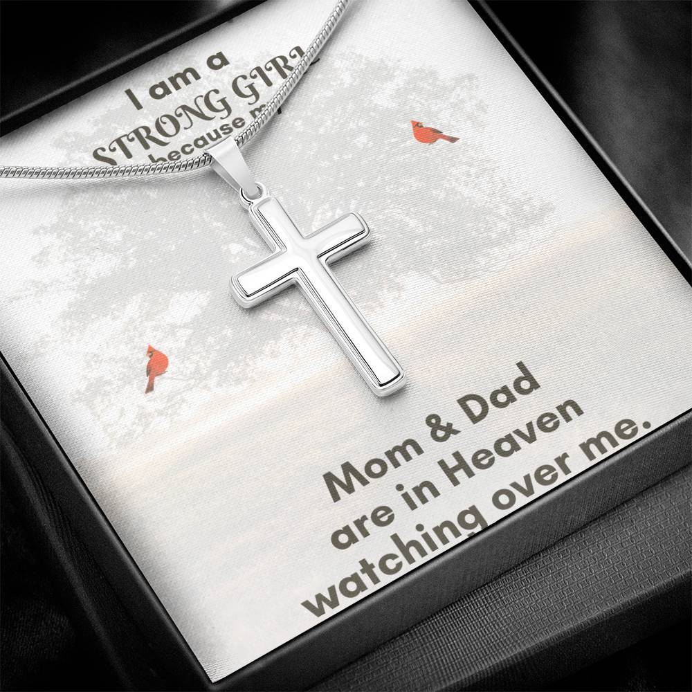 Artisan Stainless Steel Cross Necklace – Wear Your Faith with Timeless Style