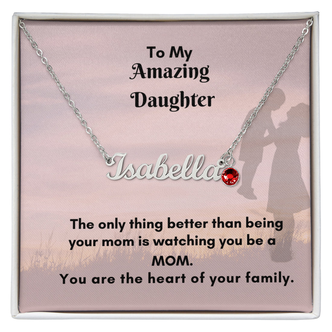 Personalized Birthstone Name Necklace – A Unique Custom Gift