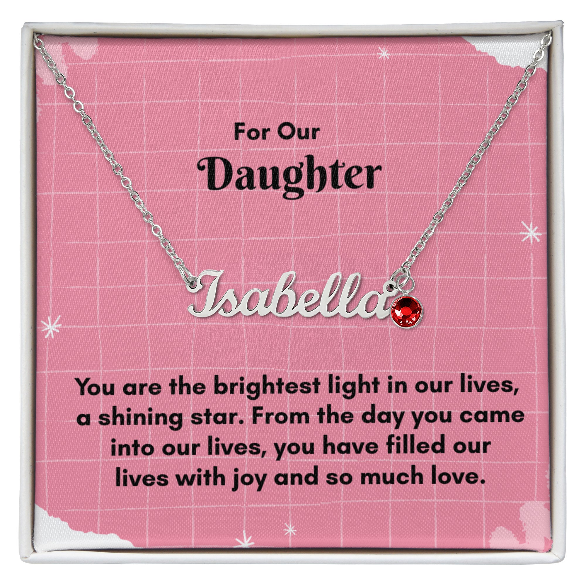 Personalized Name Necklace with Birthstone: A Unique Gift for Every Occasion
