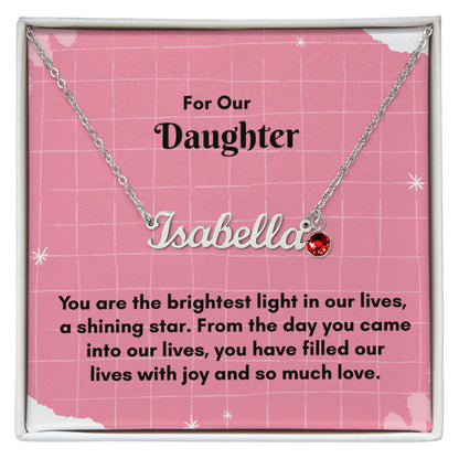 Personalized Name Necklace with Birthstone: A Unique Gift for Every Occasion