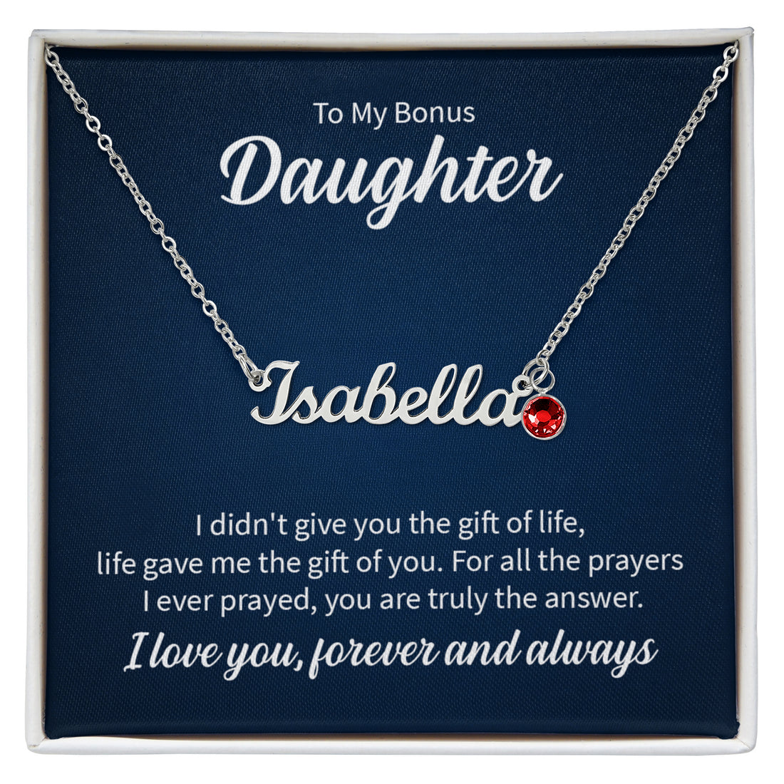 Personalized Birthstone Name Necklace – Create a Cherished Keepsake for Her