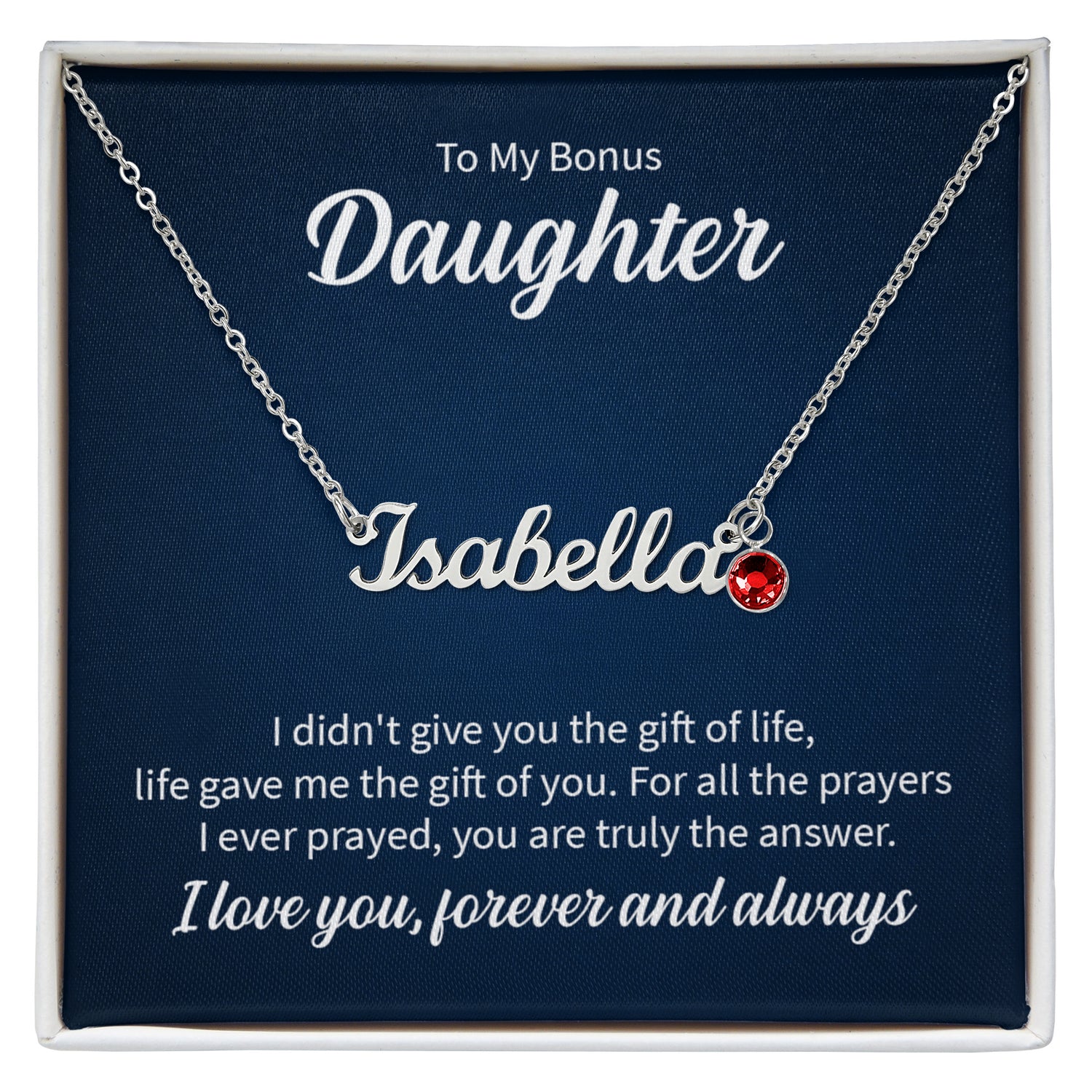 Personalized Birthstone Name Necklace – Create a Cherished Keepsake for Her