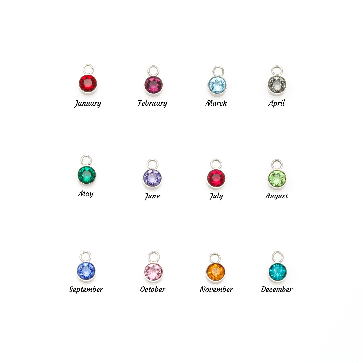 Custom Name Necklace with Birthstone