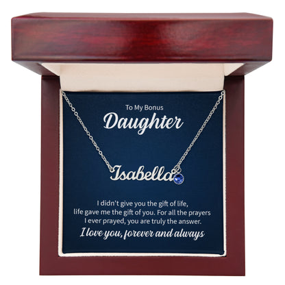 Personalized Birthstone Name Necklace – Create a Cherished Keepsake for Her