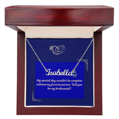 Personalized Name Necklace with Birthstone – A Timeless Gift for Your Loved Ones