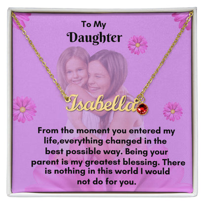 Personalized Birthstone Necklace - A Meaningful Keepsake for Loved Ones