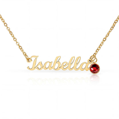 Personalized Birthstone Name Necklace – A Unique Custom Gift
