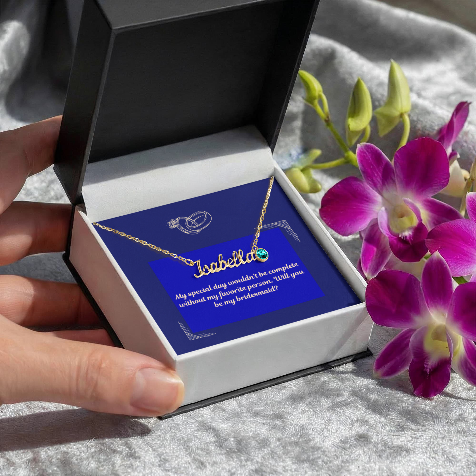 Personalized Name Necklace with Birthstone – A Timeless Gift for Your Loved Ones