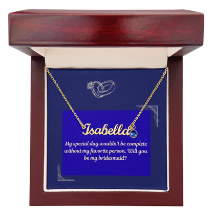 Personalized Name Necklace with Birthstone – A Timeless Gift for Your Loved Ones