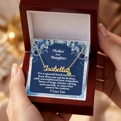 Personalized Birthstone Name Necklace: A Unique Keepsake Just for Her