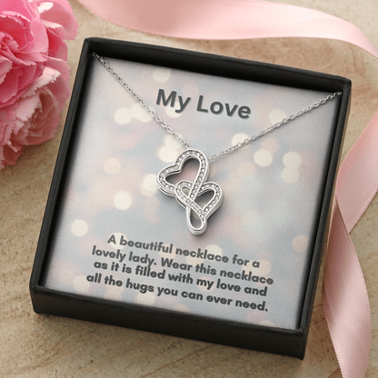 Heart-to-Heart Pendant Necklace - A Timeless Gift for Loved Ones