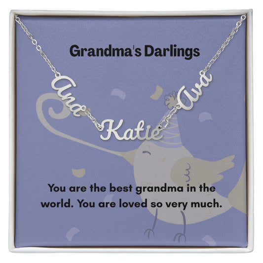 Personalized  Multiple Name Necklace