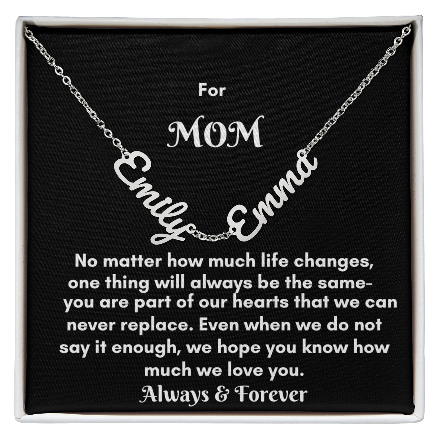 Personalized Name Necklace – A Heartfelt Jewelry Gift for Moms