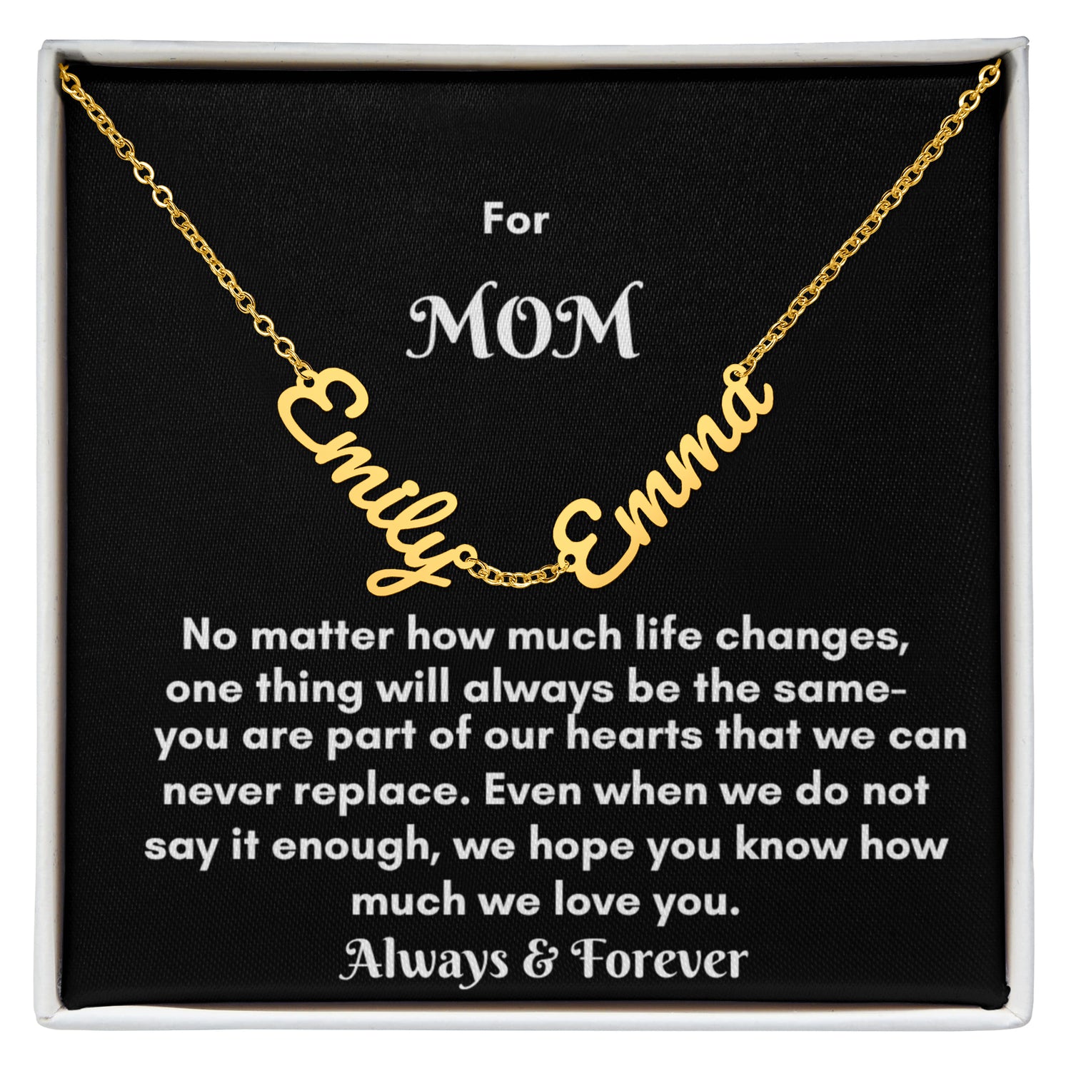 Personalized Name Necklace – A Heartfelt Jewelry Gift for Moms