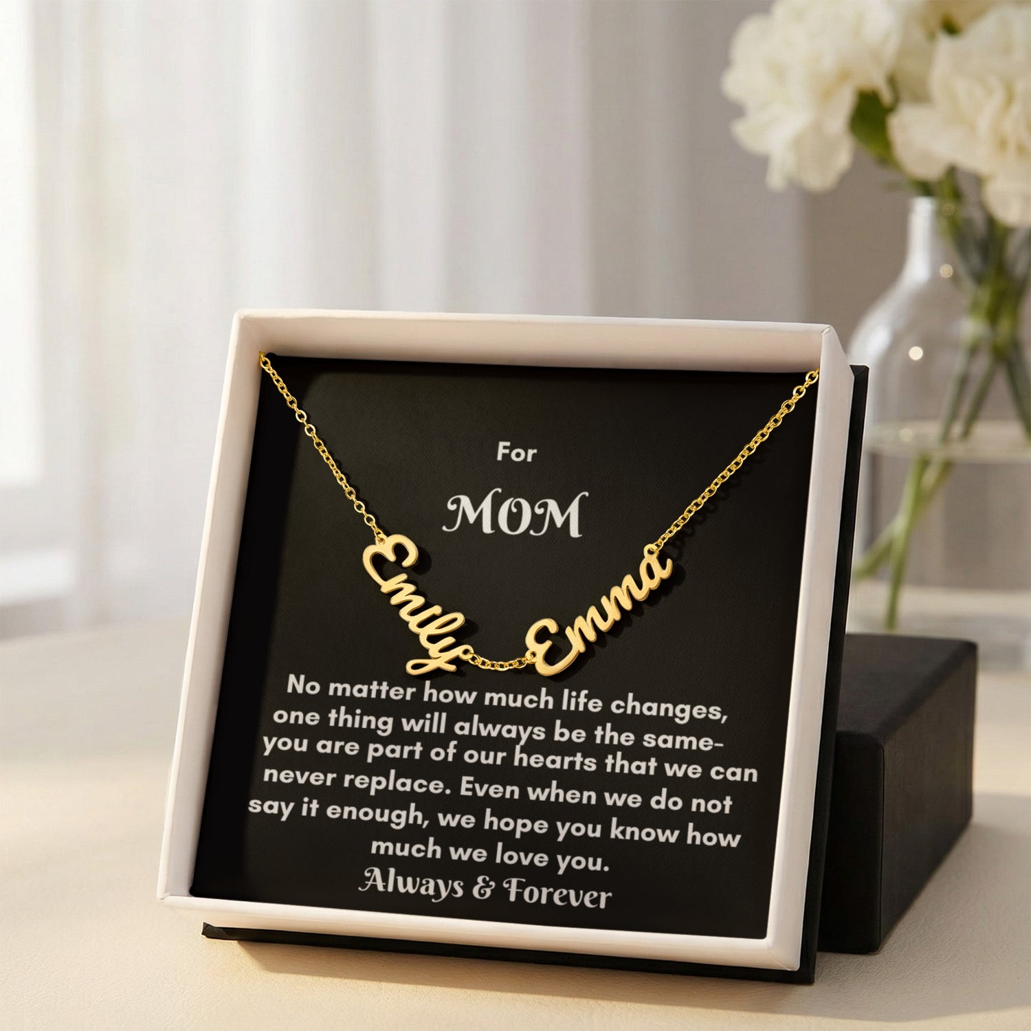 Personalized Name Necklace – A Heartfelt Jewelry Gift for Moms