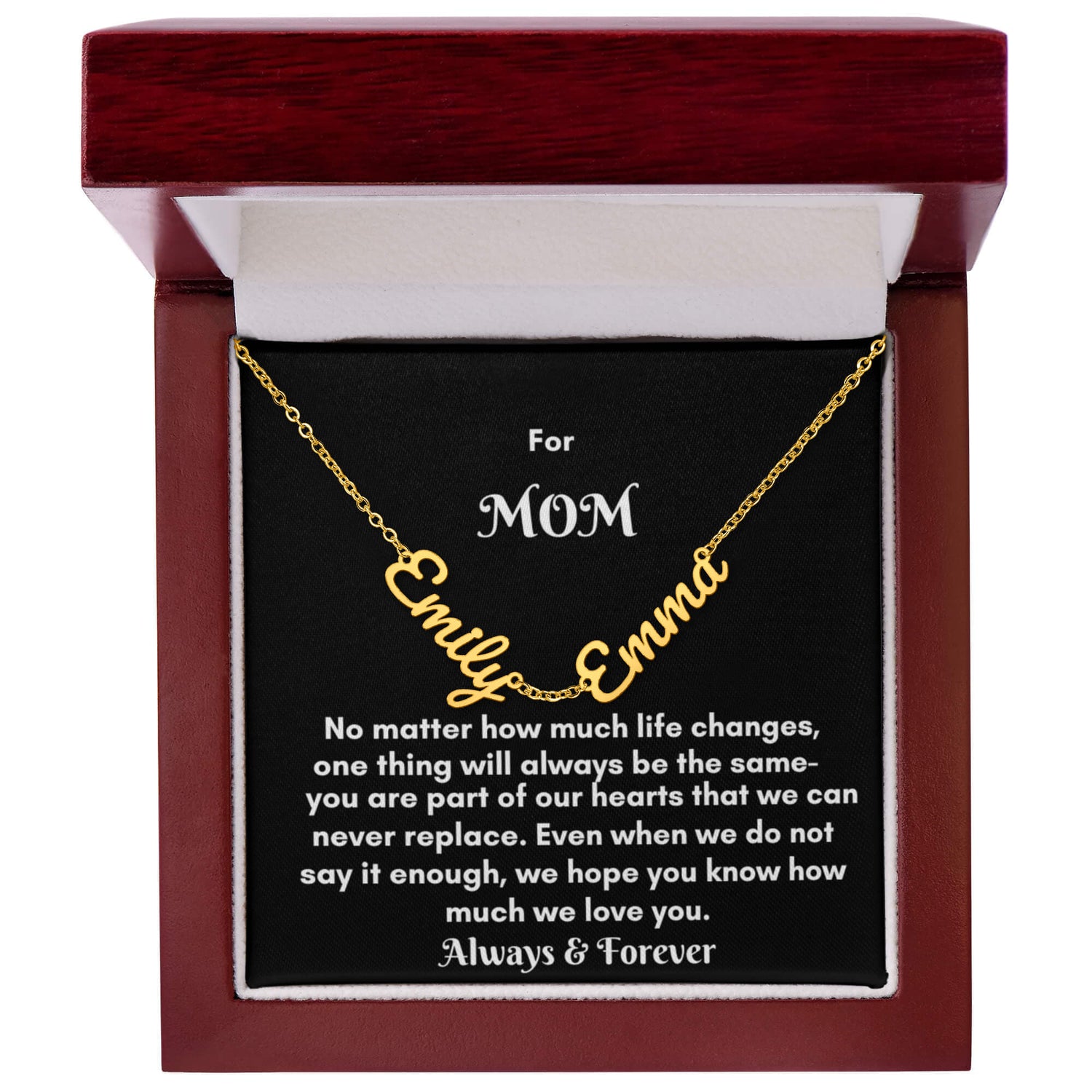 Personalized Name Necklace – A Heartfelt Jewelry Gift for Moms