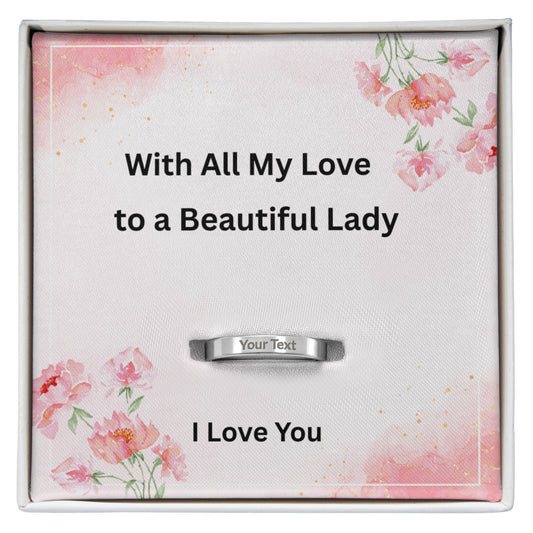 Engraved Woman's Ring