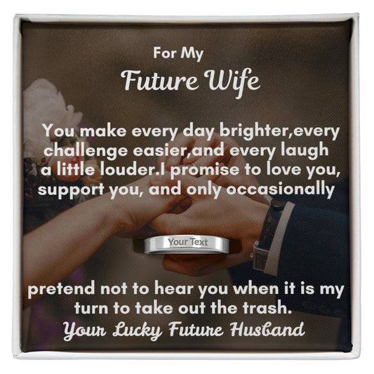 Engraved  Women's Ring
