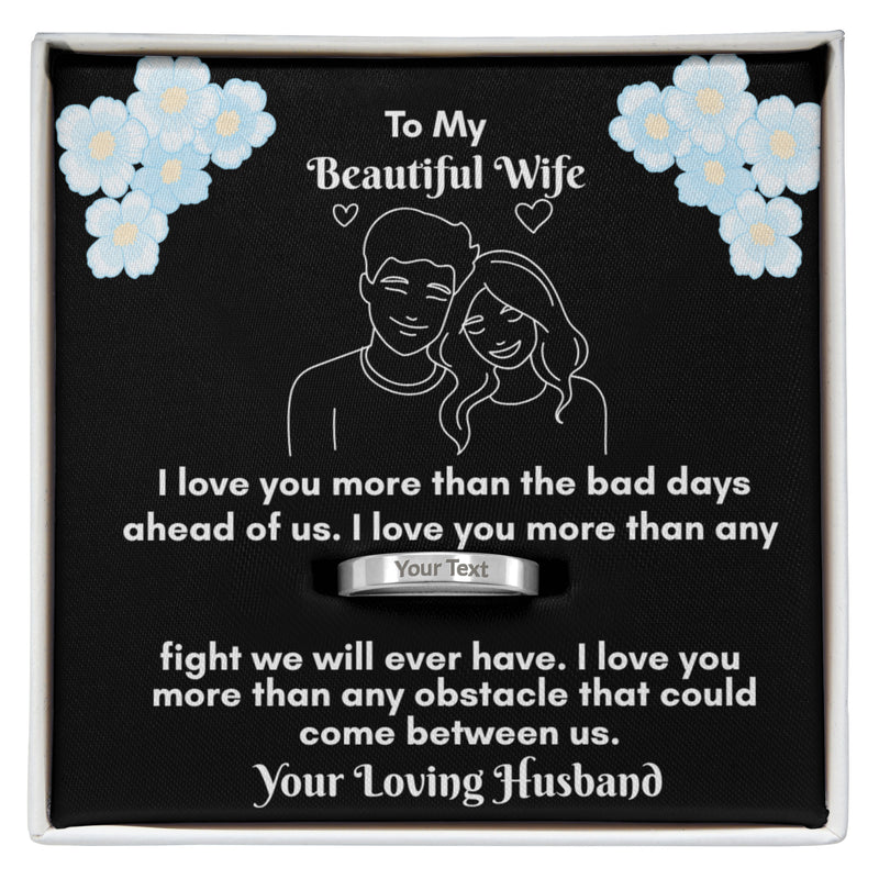 Engraved Women's Ring