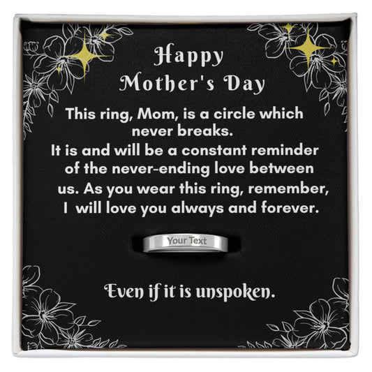 Engraved Women's Ring