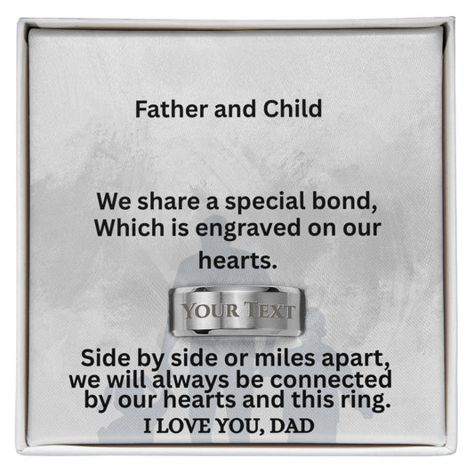 Engraved Men's Ring for Dad