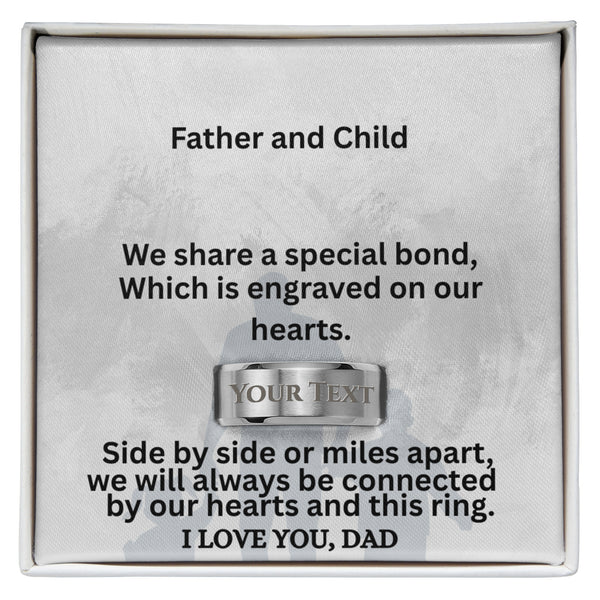 Engraved Men's Ring for Dad