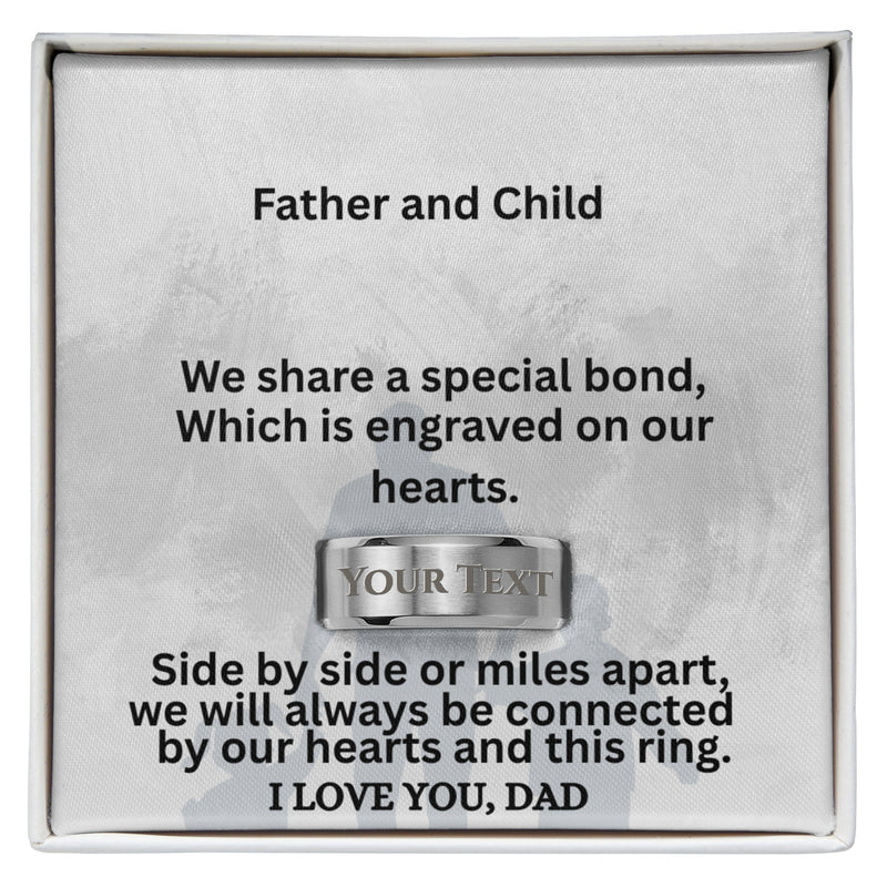 Engraved Men's Ring for Dad
