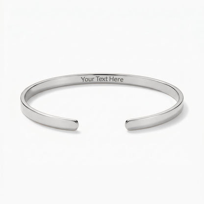 Custom Engraved Cuff Bracelet   New Product!