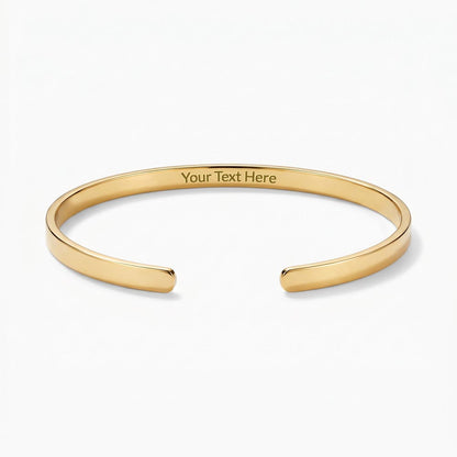 Custom Engraved Cuff Bracelet   New Product!